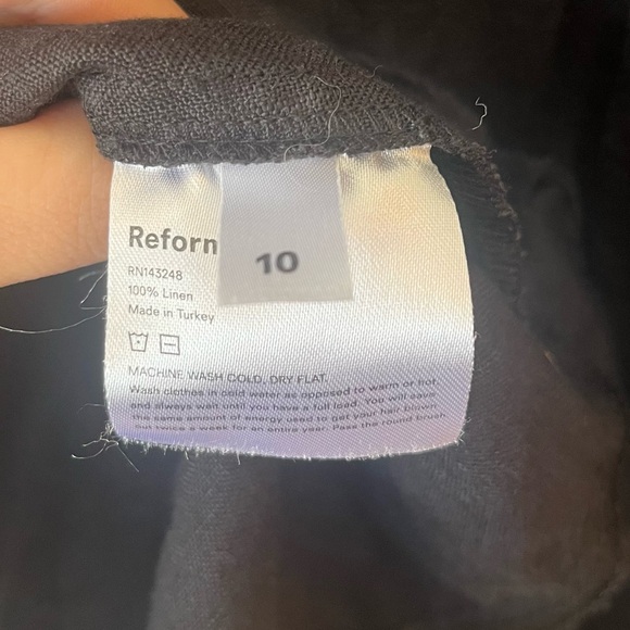 Reformation Rouen Smocked Ruffle Mini Dress - Picture 6 of 6